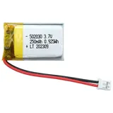 Efaso 502030 3,7 Volt Akku passend für Bosch Intuvia BUI255 Display 250 mAh LIPO Maße: L 30mm B 20 mm T 5 mm JST PH2.0 Stecker Schutzplatine
