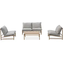 beautysofa KAIRO Set 4-tlg. Beige/Grau