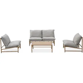 beautysofa KAIRO Set 4-tlg. Beige/Grau