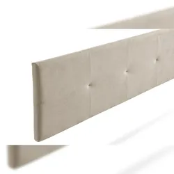 Gepolstertes Kopfteil ALTEA Aqualine 100x50x5 cm - Getoastetes Beige - Moonia