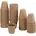 Relaxdays Anzuchttopf rund 8 cm beige