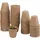 Relaxdays Anzuchttopf rund 8 cm beige