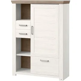Set One by Musterring Highboard York Dekor Pino-Aurelio / Eiche Nelson