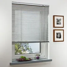 Bella Casa Aluminium-Jalousie 90 x 130 cm silber