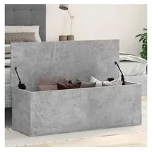 vidaXL Truhe Betongrau 102x35x35 cm Holzwerkstoff