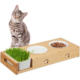 Relaxdays 10046343 Schale, für Hunde/Katzen