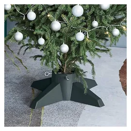 vidaXL Christbaumständer Grün 55,5x55,5x15 cm