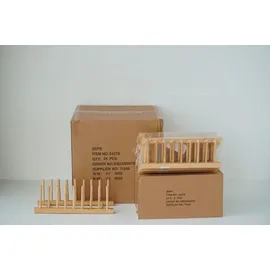Zeller Tellerständer 34 x 12,5 cm Braun