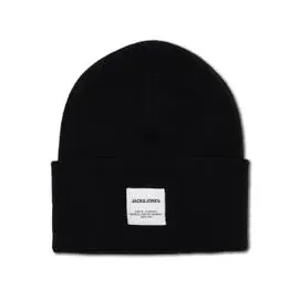 JACK & JONES Long Knit Beanie Schwarz