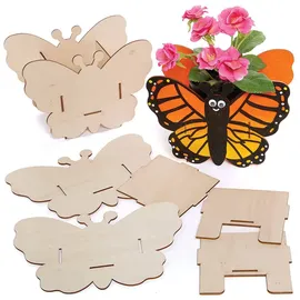 Baker Ross Schmetterling Blumentopf Bastelset 3er Pack