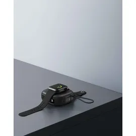 Swissten Swissten, Externer Akku MagSafe 15W 10000mAh mit USB-C- und Lightning-Kabeln, Schwarz - Schwarz