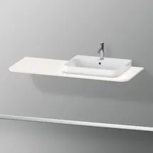 Duravit Happy D.2 Plus 130x55cm, m 1 Ausschn, Beck. re, we hgl