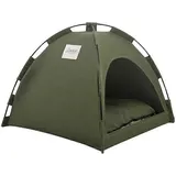 Haustierbett, Indoor-zelt Für Kleintiere, Kühlendes Sommerkissen, Grüne Matte Größe S, Gemütliches Haus Für Katze Oder Hund.