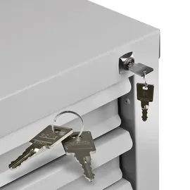 Proregal Kobra Schubladenschrank 90 x 70 x 43,5 cm Lichtgrau