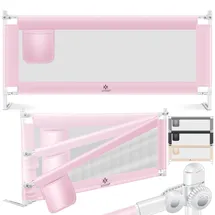 Kesser Bettschutzgitter Reise 72-96 cm Rosa