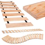 BooGardi Rollweg aus Lärche in 6 Größen 250cm lang · 30cm / 40cm / 50cm breit · 40cm Lattenabstand 8cm · Holzweg zum Ausrollen · Holztritt Gartenweg
