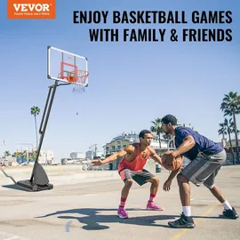Vevor Basketballkorb Schwarz 232–305 cm