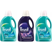 PERWOLL Flüssig Set 3x 27 WL (81WL) 1x Black Blütenmeer & 2x Sport 3x 1,35l