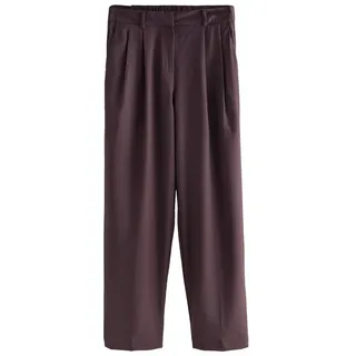 Next Anzughose Premium Staight Fit Hose aus Wollgemisch (1-tlg) lila 31