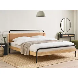 Beliani Boussicourt 180 x 200 cm Hellbraun