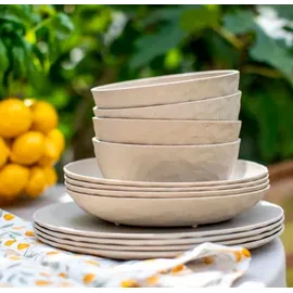 Koziol Suppenteller Club 4tlg. Kunststoff Beige