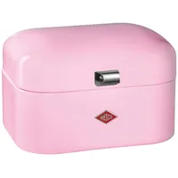 Wesco Brotkasten Single Grandy, Stahlblech, Klappdeckel, 26,8 x 22 x 17,5cm, pink,