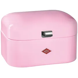 Wesco Brotkasten Single Grandy, Stahlblech, Klappdeckel, 26,8 x 22 x 17,5cm, pink,