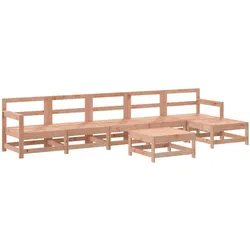 vidaXL 7-tlg. Garten-Lounge-Set Massivholz Douglasie