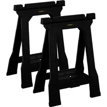 Stanley Unterstellbock Gummi schwarz bis 362 kg pro Paar belastbar