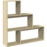 vidaXL Bücherregal 3 Stufen 123 x 29 x 123 cm Braun
