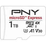 PNY Express (1000 GB, microSD Express, microSDXC, U3, UHS-I), Speicherkarte, Weiss