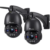 30X Optischer Zoom 5MP ptz Überwachungskamera Aussen wlan, Dome ip Kamera Outdoor, 150 m Nachtsicht, Personenerkennung, Automatische Verfolgung,