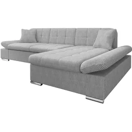 Mirjan24 Ecksofa Malwi Cord mit Schlaffunktion und Bettkasten, mit Regulierbare Armlehnen, L-Form 278x161 cm, Wohnzimmer, Sofas - Poso 110, Seite: Rechts) montierbar,