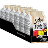 Sheba Fresh & Fine in Sauce - Hochwertiges Katzen Nassfutter - Rind und Huhn - Für die tägliche Abwechslung im extra kleinen Portionsbeutel - 36 x 50g