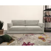 Home affaire Schlafsofa Calrence, mit aufklappbarer Bettfunktion, zwei Armlehnvarianten in der Serie beige