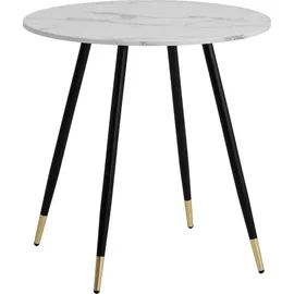 FineBuy Esszimmertisch 75 x 76 x 75 cm weiß