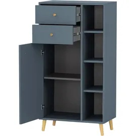 Schildmeyer Bjarne Highboard 60,2 x 113,4 x 33 cm Blau/Fjord