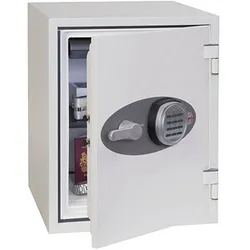 phoenix Tresor Titan II FS1283E R2 mit Feuerschutz signalweiß 40,0 x 44,0 x 51,5 cm