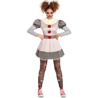 Leg Avenue Kostüm Clown Penny, Penny weiß, wie man Leute erschreckt grau S-M