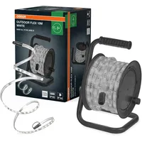 Osram Lichtschlauch LED 10M IP65, spritzwassergeschützt, inkl. Kabeltrommel, weiß