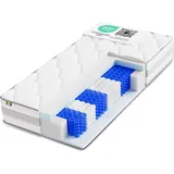 Matratze 160x200 25cm Taschenfederkern Härtegrad H3/H4 7 zonen Bett Matratzen Rollmatratze Komfortschaum 10 Schichten Matratzen