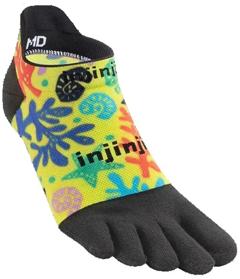 Injinji Unisex Run Lightweight No-Show Spectrum bunt
