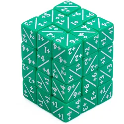 Mini Counter-Würfel Positiv / Negativ mehrfarbig (12 mm) - Green Positive