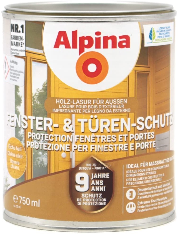 Alpina Fenster- & Türen-Schutz (0,75L, eiche hell)