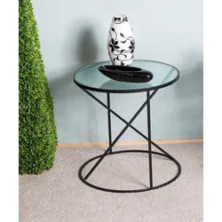 Beistelltisch HAKU, schwarz (schwarz, schwarz), B:50cm H:50cm T:50cm, Tische