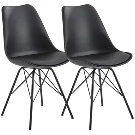 KADIMA DESIGN Skandinavische Esszimmerstühle, 2er Set, Samt oder Kunststoff, verschiedene Farben