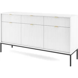 Feldmann-Wohnen Sideboard 154 x 83 x 39 cm Weiß