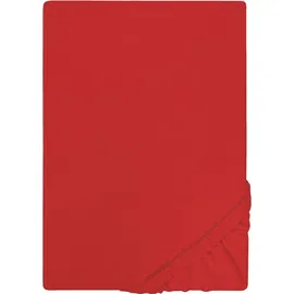 Castell Spannbettlaken Jersey 140 x 200 - 160 x 200 cm rot