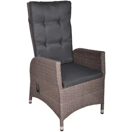 Garden Pleasure Braga Set 7-tlg. Grau/Braun/Schwarz