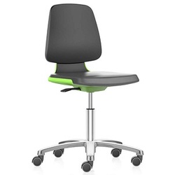 bimos Arbeitsdrehstuhl Labsit grün, schwarz Kunstleder